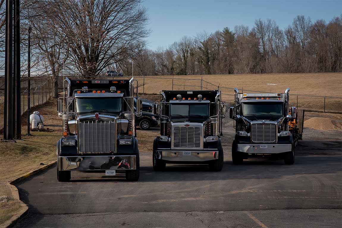 3 BG Paving Trucks