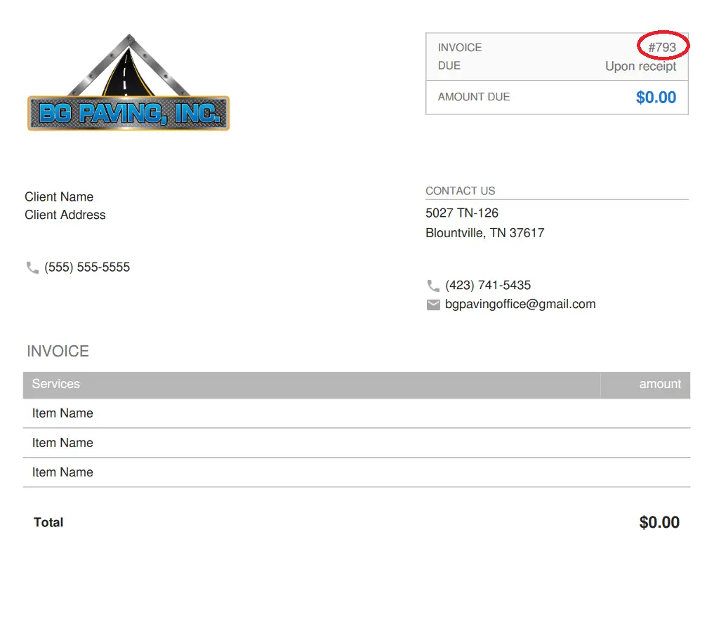 Invoice Template