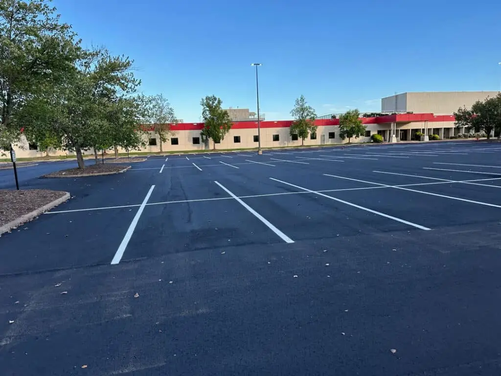 Empty parking lot